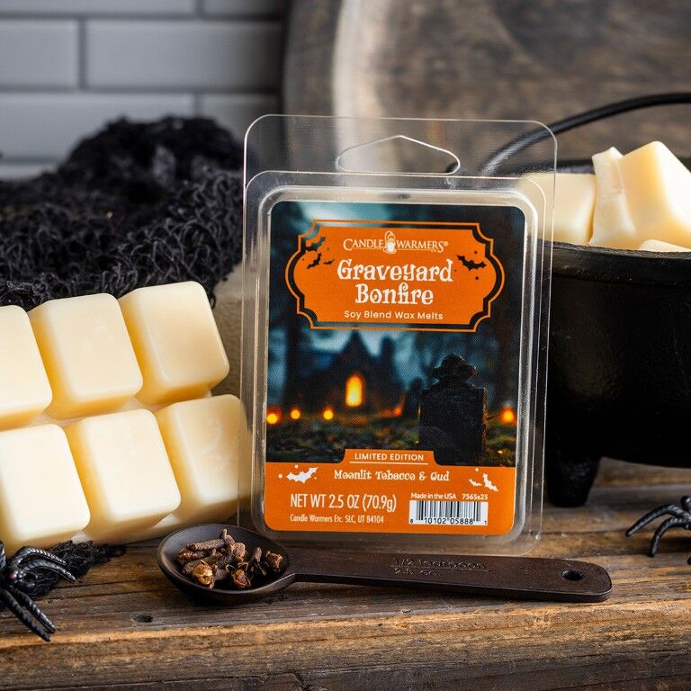 Candle Warmers Graveyard Bonfire Halloween Wax Melts, 2.5-Oz