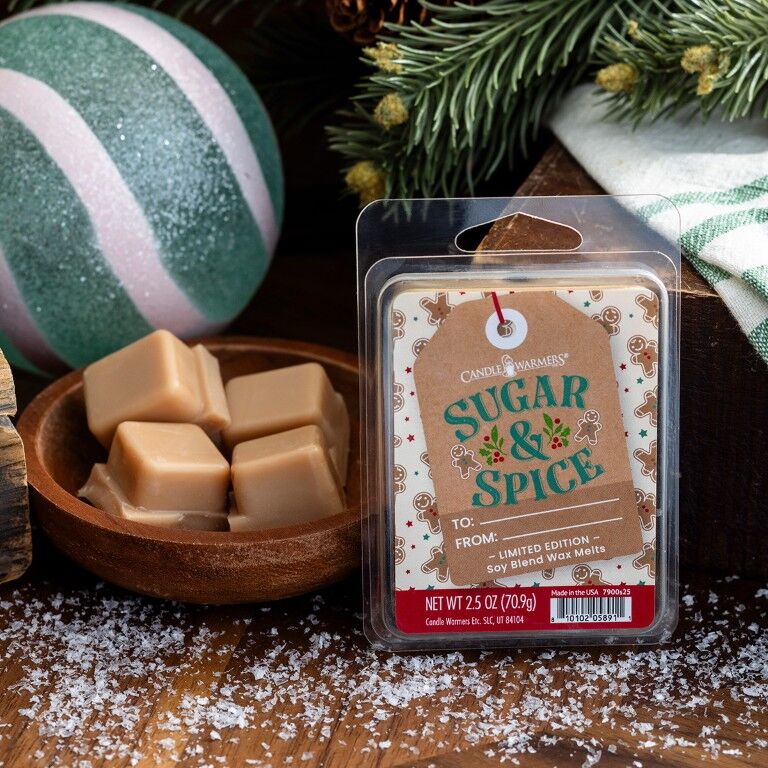 Candle Warmers Sugar & Spice Christmas Wax Melts, 2.5-Oz