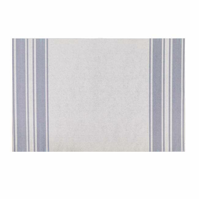 Evergreen Ticking Stripe Layering Mat - Gray