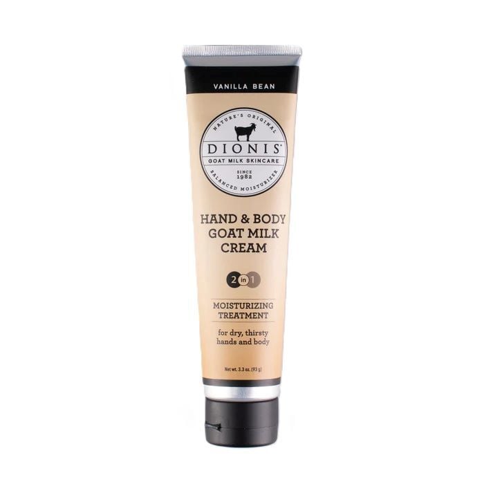 Dionis Vanilla Bean Hand & Body Goat Milk Cream, 3.3-Oz
