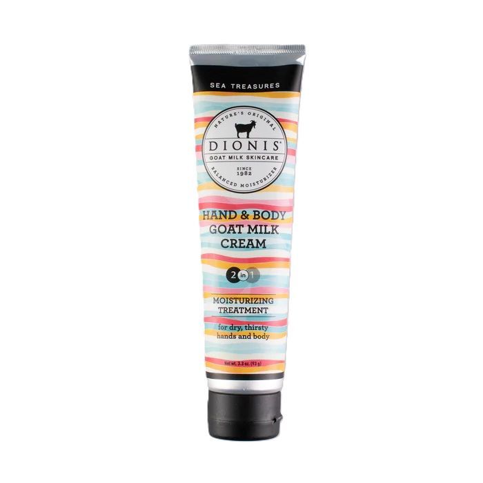 Dionis Sea Treasures Hand & Body Goat Milk Cream, 3.3-Oz