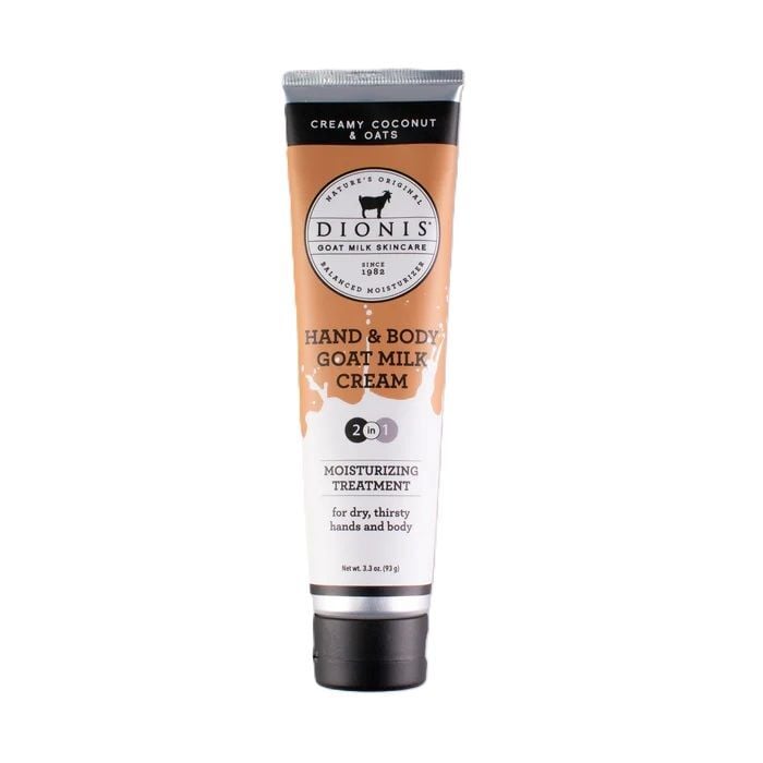 Dionis Creamy Coconut & Oats Hand & Body Goat Milk Cream, 3.3-Oz