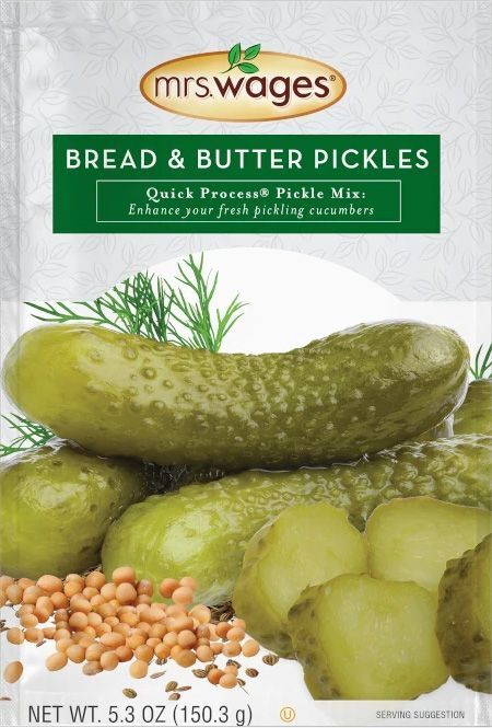 Mrs. Wages Bread & Butter Pickles Quick Process Pickle Mix, 5.3-Oz