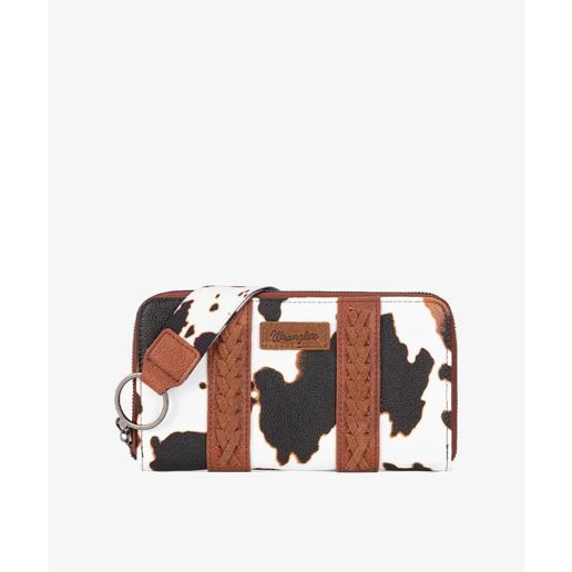 Montana West Wrangler Cow Print Wallet