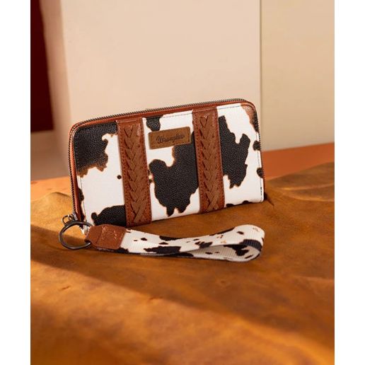 Montana West Wrangler Cow Print Wallet