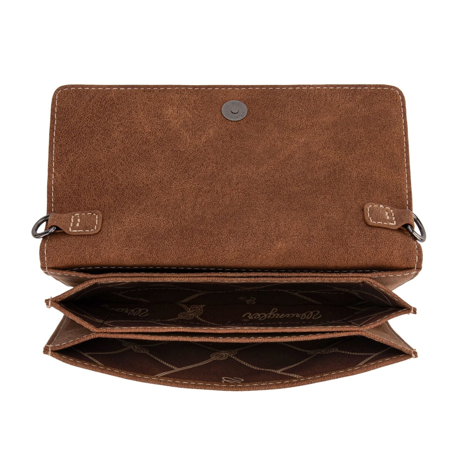 Wrangler Cowhide Crossbody Wallet