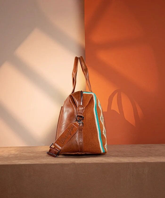 Montana West Wrangler Aztec Knitted Trolley Sleeve Duffle Bag