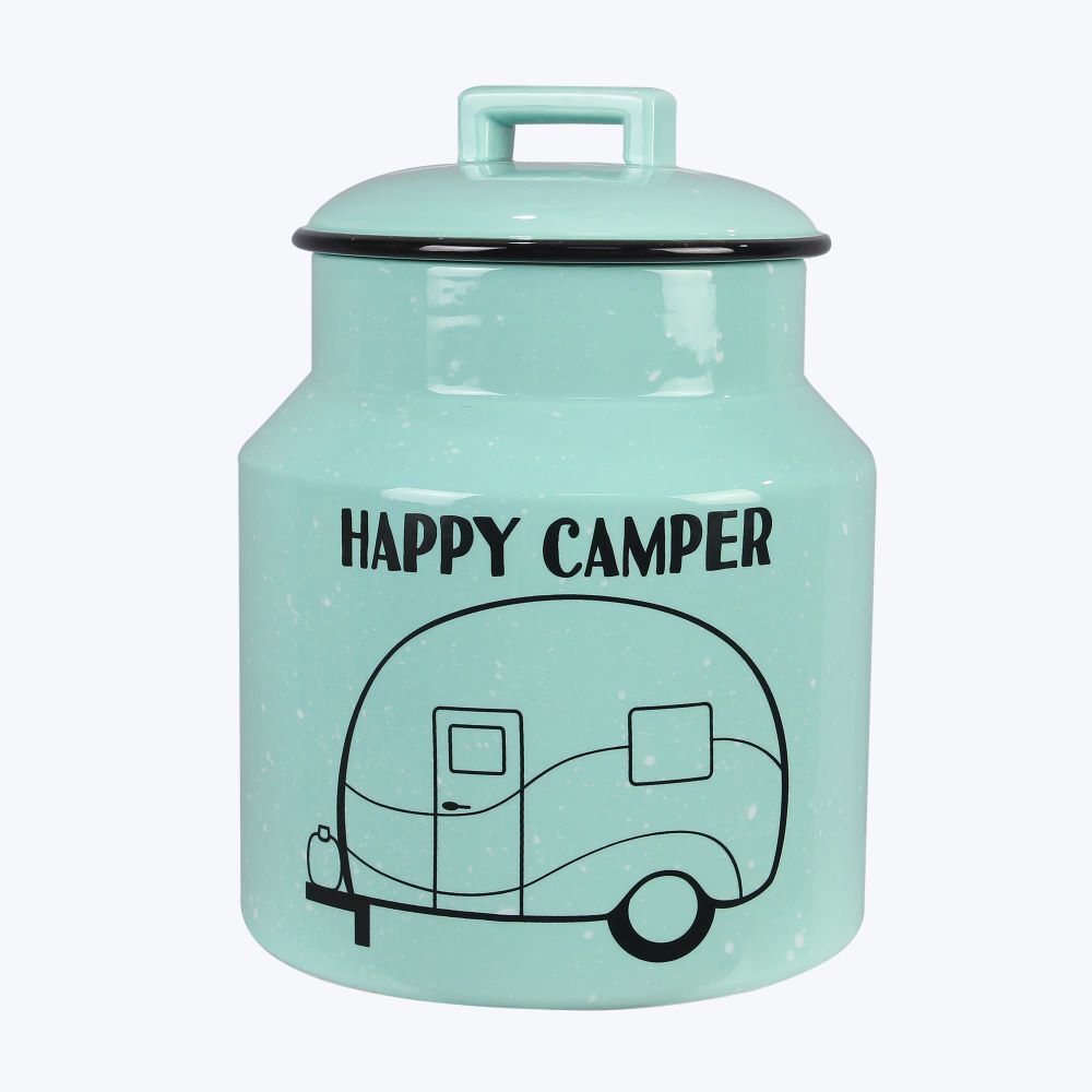 Young's Inc Ceramic Happy Camper Cookie Jar