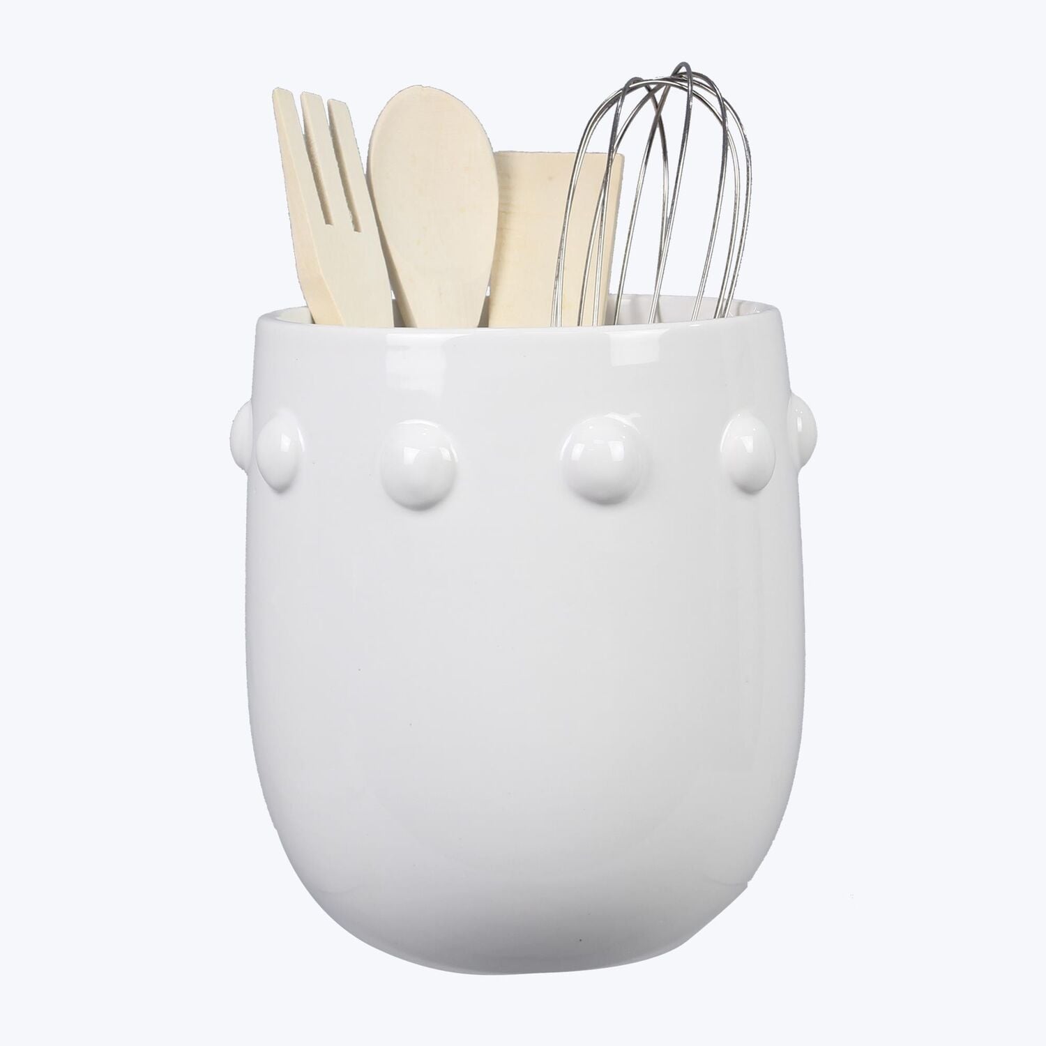 Young's Ceramic Large Hobnail Tool Holder with Tools