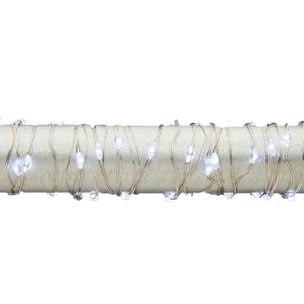 Gerson 10 ft Led Light String - Cool White, Silver Wire