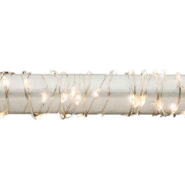 Gerson 10 ft Led Light String - Warm White, Silver Wire