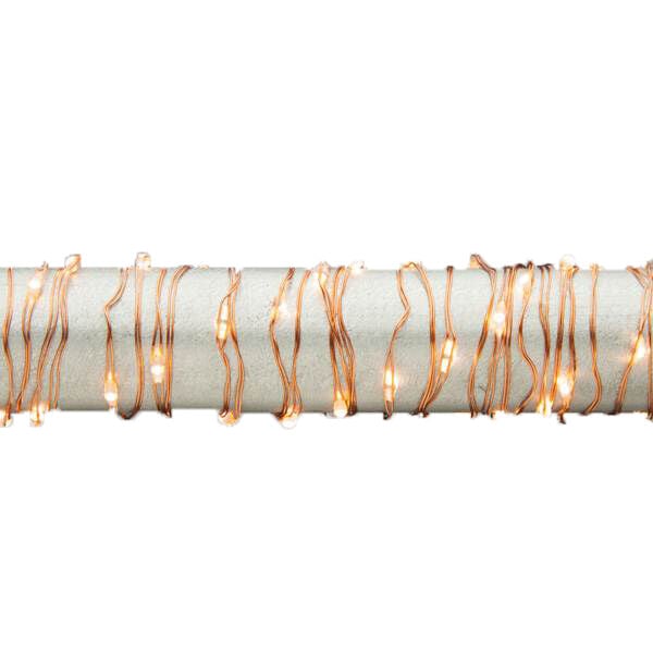 Gerson 10 ft Led Light String - Warm White, Copper Wire