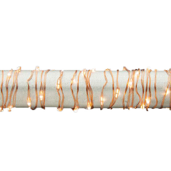 Gerson 20 ft Led Light String - Warm White, Copper Wire