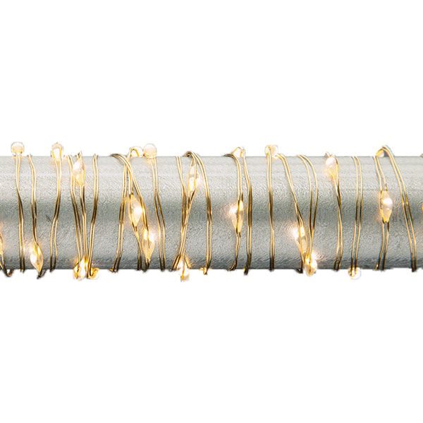 Gerson 5 ft Led Light String - Warm White, Gold Wire