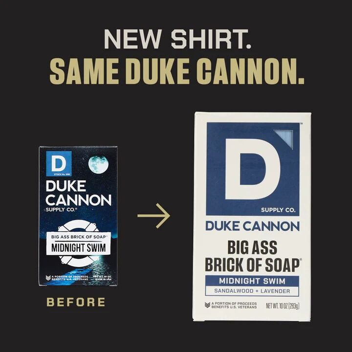 Duke Cannon Midnight Swim Scent Big Ass Brick Of Soap, 10-Oz