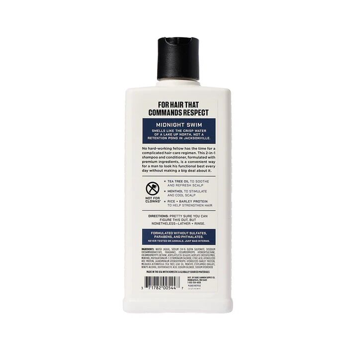 Duke Cannon Midnight Swim Scent Shampoo + Conditioner, 14-Oz