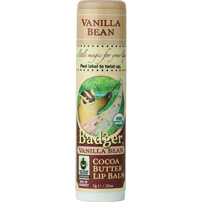 Badger Vanilla Bean Cocoa Lip Butter