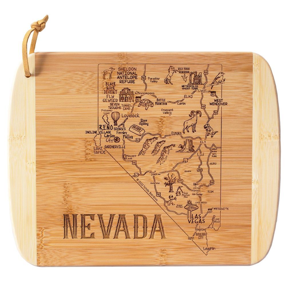 Totally Bamboo A Slice of Life Nevada Serving and Cutting Board, 11-In x 8-3/4-In