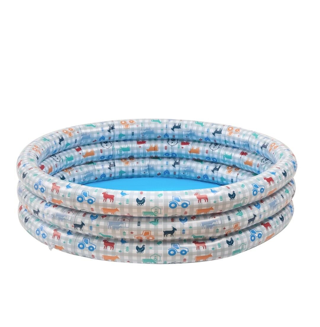 Sutton Home Fashions Blue Inflatable Pool & Accessories Set, 4-Pk