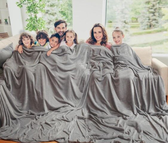 Dream Theory Oversized Mega Family Throw Blanket Assortment, 10-Ft