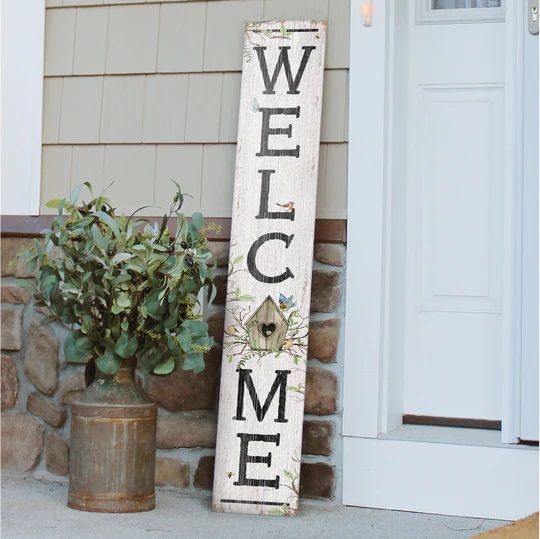 Porch Boards "Welcome" Birdhouse Porch Board