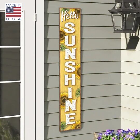 My Word! "Hello Sunshine" Porch Board
