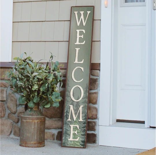 Porch Boards "Welcome" Forest Porch Board