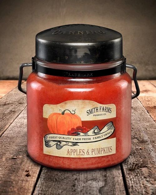 McCall's Candles Apple and Pumpkins Classic Jar Candle, 16-Oz