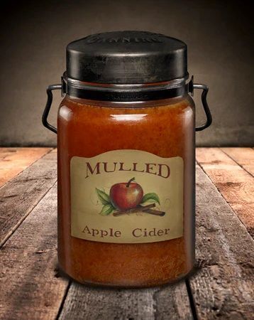 McCall's Candles Mulled Apple Cider Classic Jar Candle, 26-Oz