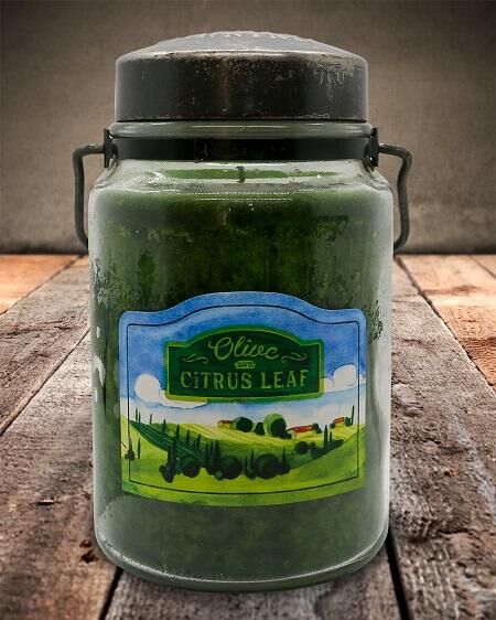 McCall's Candles Olive & Citrus Leaf Classic Jar Candle, 26-Oz