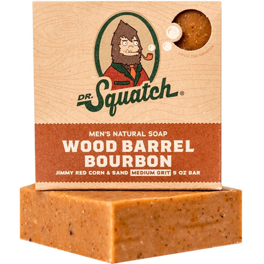 Dr. Squatch Wood Barrel Bourbon Soap Bar