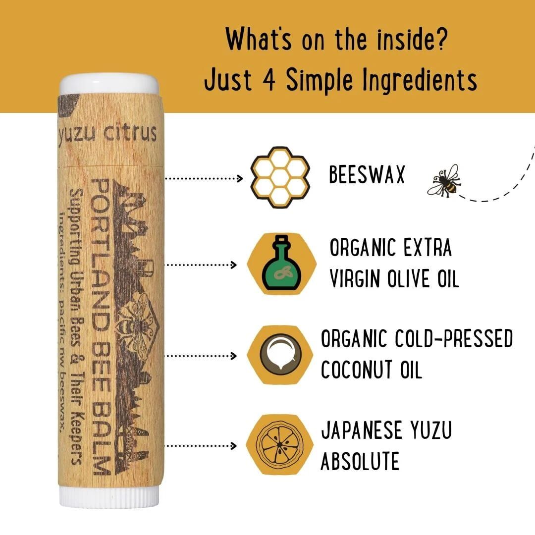 Portland Bee Balm Yuzu Citrus Lip Balm