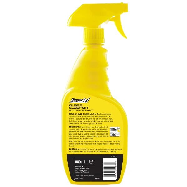 Formula1 Glass Cleaner with Rain Repellent, 23-Oz