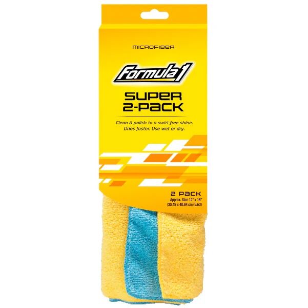 Formula1 Super Microfiber Towels, 2-Pk