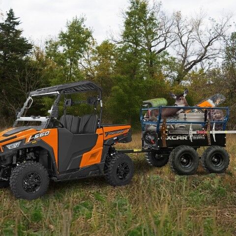 Territory 1750-Lb Mesh-Free ATV Lift-Assist & Swivel Utility Dump Trailer, 25-Cu Ft