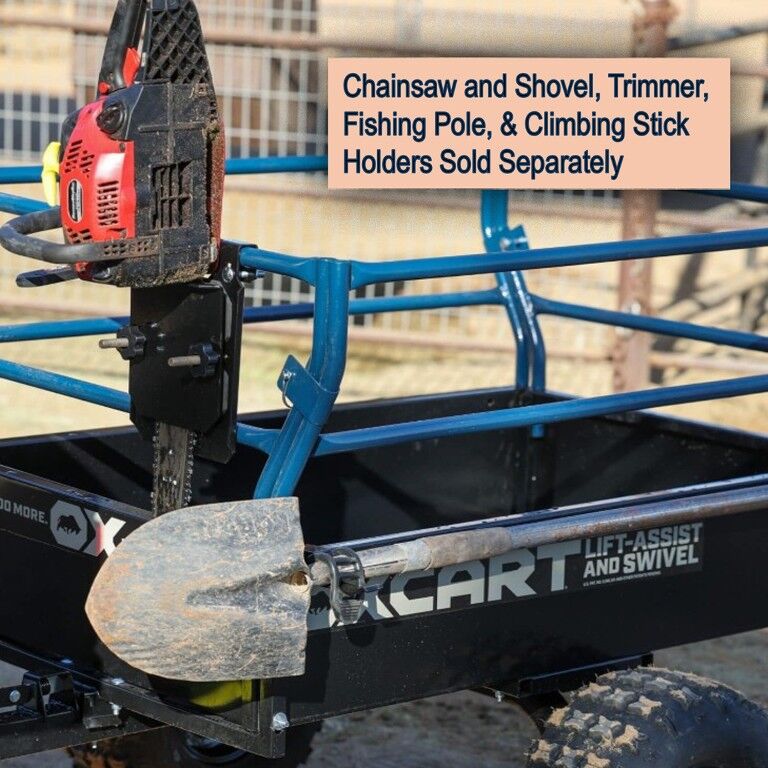 Territory 1750-Lb Mesh-Free ATV Lift-Assist & Swivel Utility Dump Trailer, 25-Cu Ft