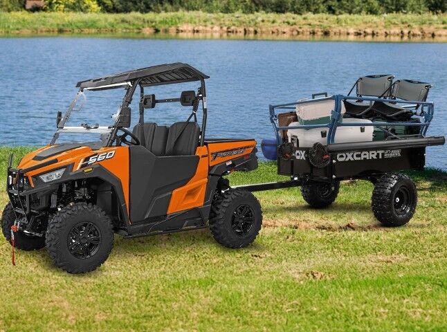 Territory 1750-Lb Mesh-Free ATV Lift-Assist & Swivel Utility Dump Trailer, 25-Cu Ft