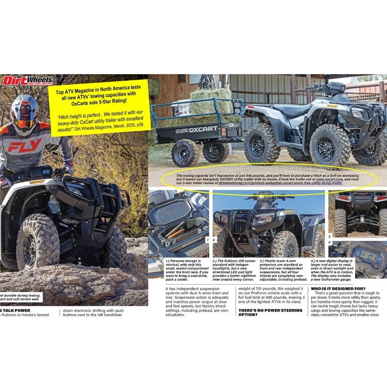 Territory 1750-Lb Mesh-Free ATV Lift-Assist & Swivel Utility Dump Trailer, 25-Cu Ft