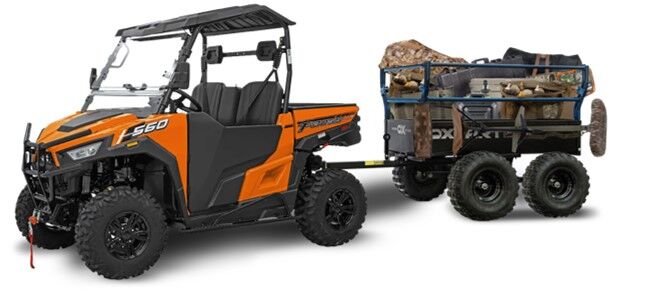 OxCart Territory 1750-Lb Mesh-Free ATV Lift-Assist And Swivel Utility Dump Trailer, 25-Cu Ft