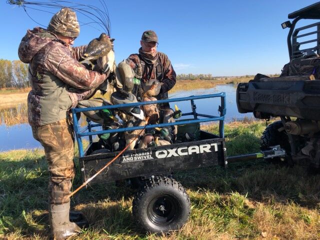 OxCart Territory 1750-Lb Mesh-Free ATV Lift-Assist And Swivel Utility Dump Trailer, 25-Cu Ft