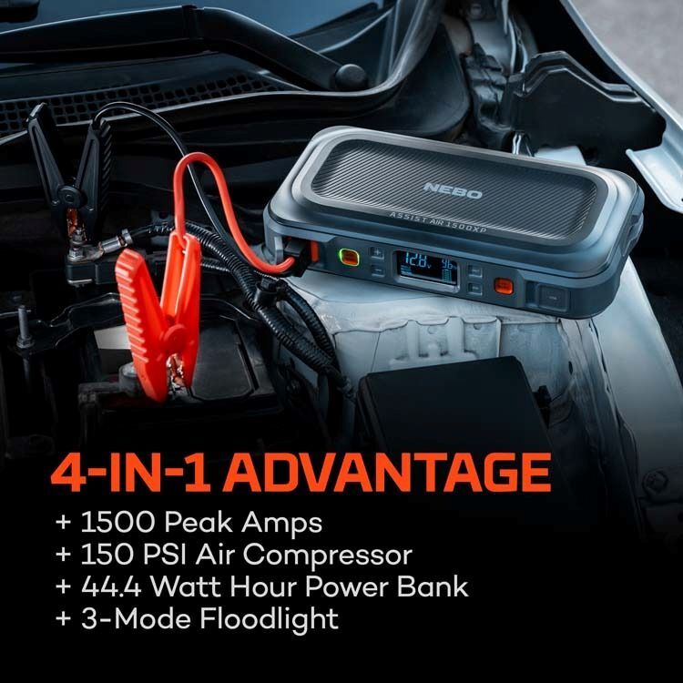 NEBO Assist Air 1500XP Jump Starter and Air Compressor
