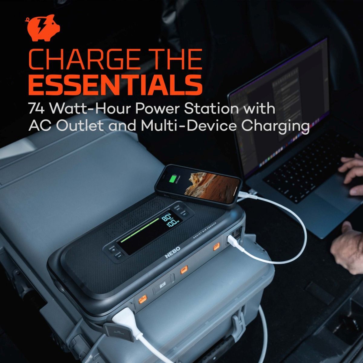 NEBO Assist Air 2500XP Jump Starter & Air Compressor