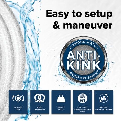 Camco TastePURE 1/2-In Drinking Water Hose, 50-Ft