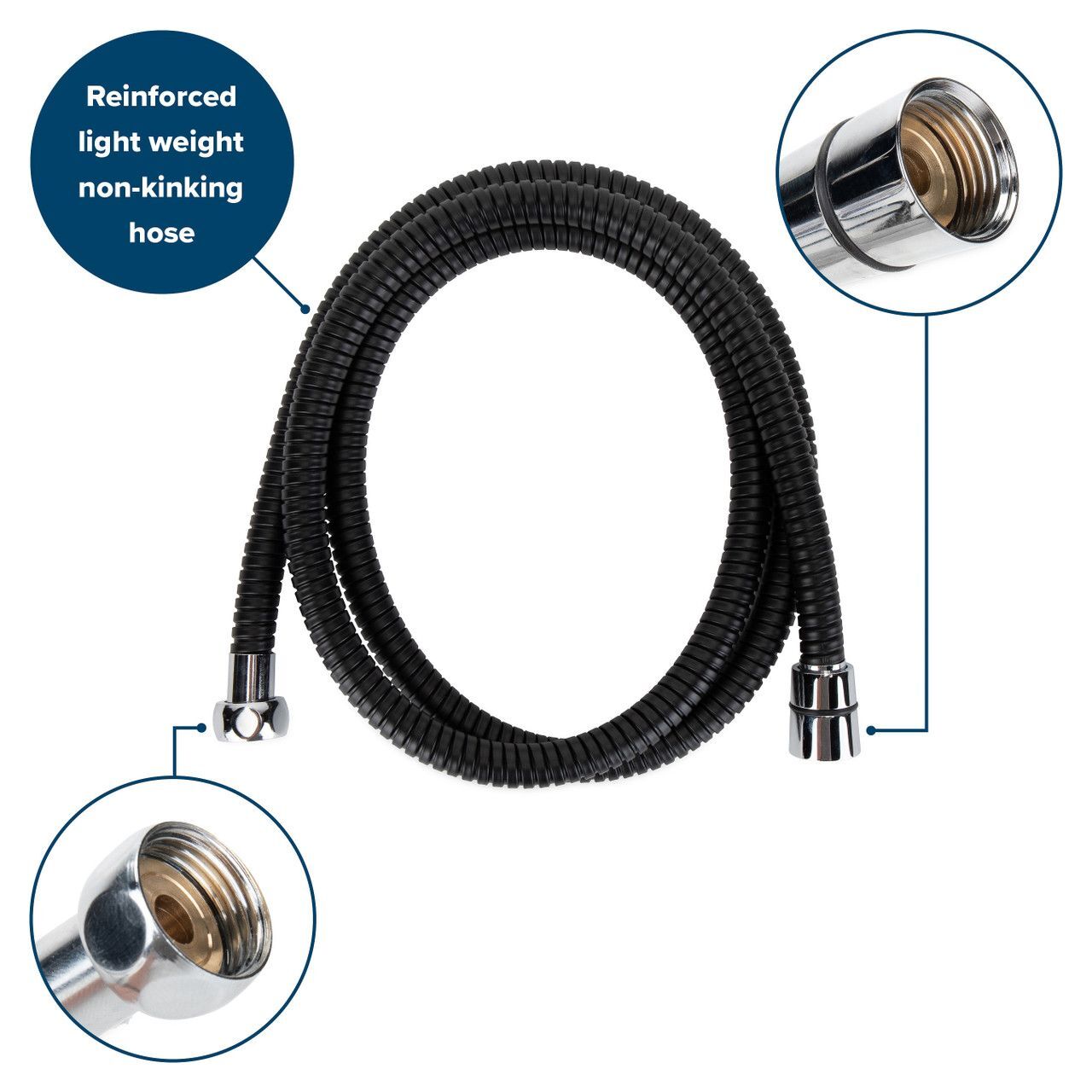 Camco Black RV Shower Head Kit
