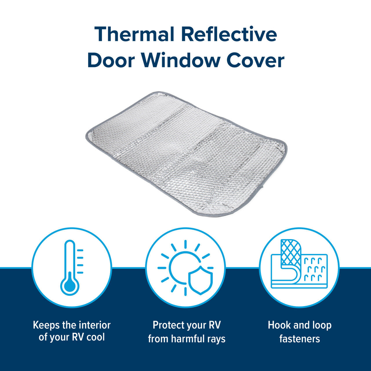 Camco Reflective RV Thermal Door Window Cover