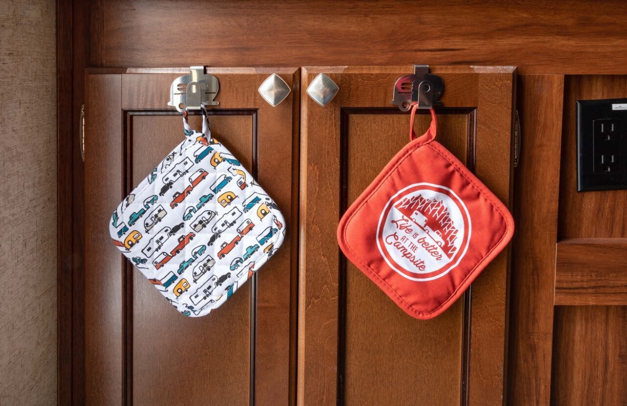 Camco Life is Better at the Campsite Over-the-Cabinet Hooks, 2-Pk