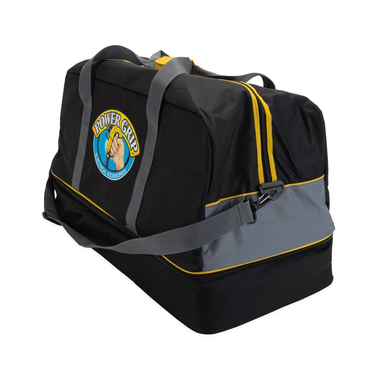 Camco Power Grip RV Electrical Cord Storage Bag with Adapter Storage Compartment