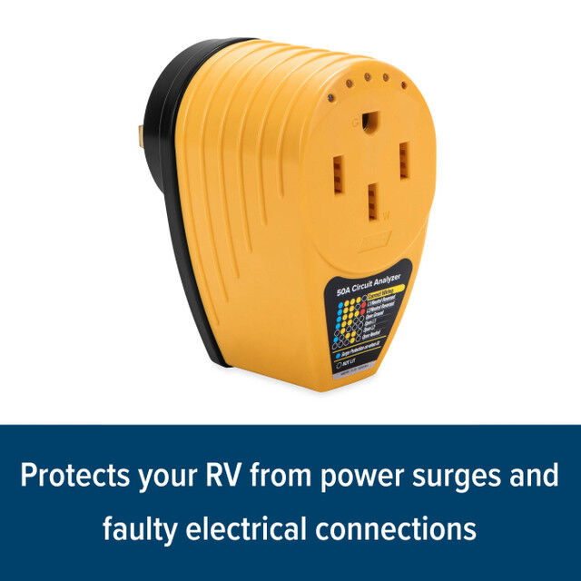 Camco Power Grip RV Circuit Analyzer, 50-A