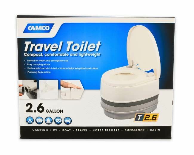 Camco Travel Toilet, T2.6 gal