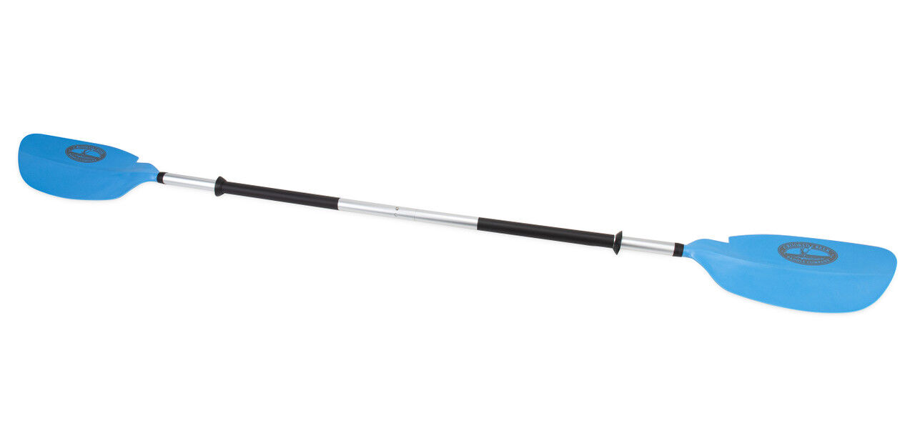 Camco Crooked Creek Asymmetrical Blue Kayak Paddle, 7-Ft